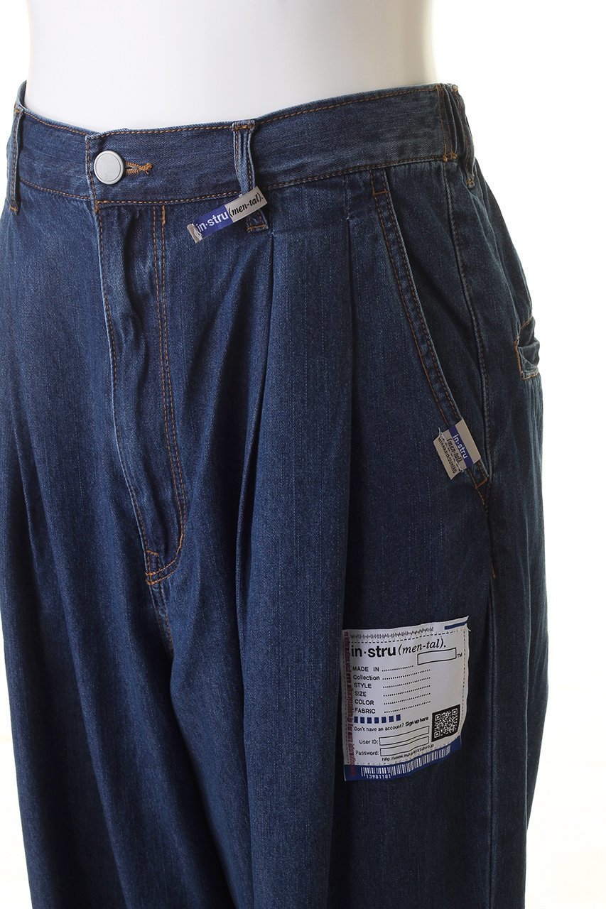 【メゾン ミハラヤスヒロ/Maison MIHARA YASUHIRO / MEN】の【MEN】【in-stru(men-tal).】コットンテンセル デニムワイド テーパードパンツ 人気、トレンドファッション・服の通販 founy(ファニー) 　ファッション　Fashion　メンズファッション　Fashion for Men　ボトムス　Bottoms　デニムパンツ・ジーンズ　Denim Pants　シンプル　Simple, Minimal　ジャケット　Jacket, Outerwear　セットアップ　Set-Up, Coordinated Outfit　デニム　Denim, Jeans Material　ロング　Long, Long-Length　ワイド　Wide, Wide Fit　other-5|ID: prp329100003971358 ipo3291000000032909135