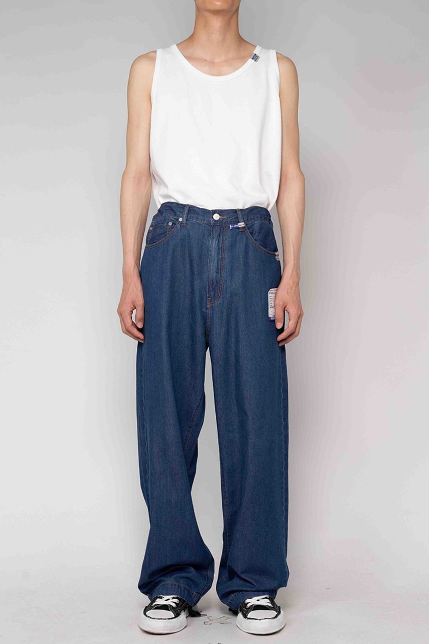 【メゾン ミハラヤスヒロ/Maison MIHARA YASUHIRO / MEN】の【MEN】【in-stru(men-tal).】コットンテンセル デニム バギーパンツ 人気、トレンドファッション・服の通販 founy(ファニー) 　ファッション　Fashion　メンズファッション　Fashion for Men　ボトムス　Bottoms　デニムパンツ・ジーンズ　Denim Pants　おすすめ　Recommended / Our Picks　ジャケット　Jacket, Outerwear　セットアップ　Set-Up, Coordinated Outfit　デニム　Denim, Jeans Material　ロング　Long, Long-Length　other-6|ID: prp329100003971359 ipo3291000000032820454