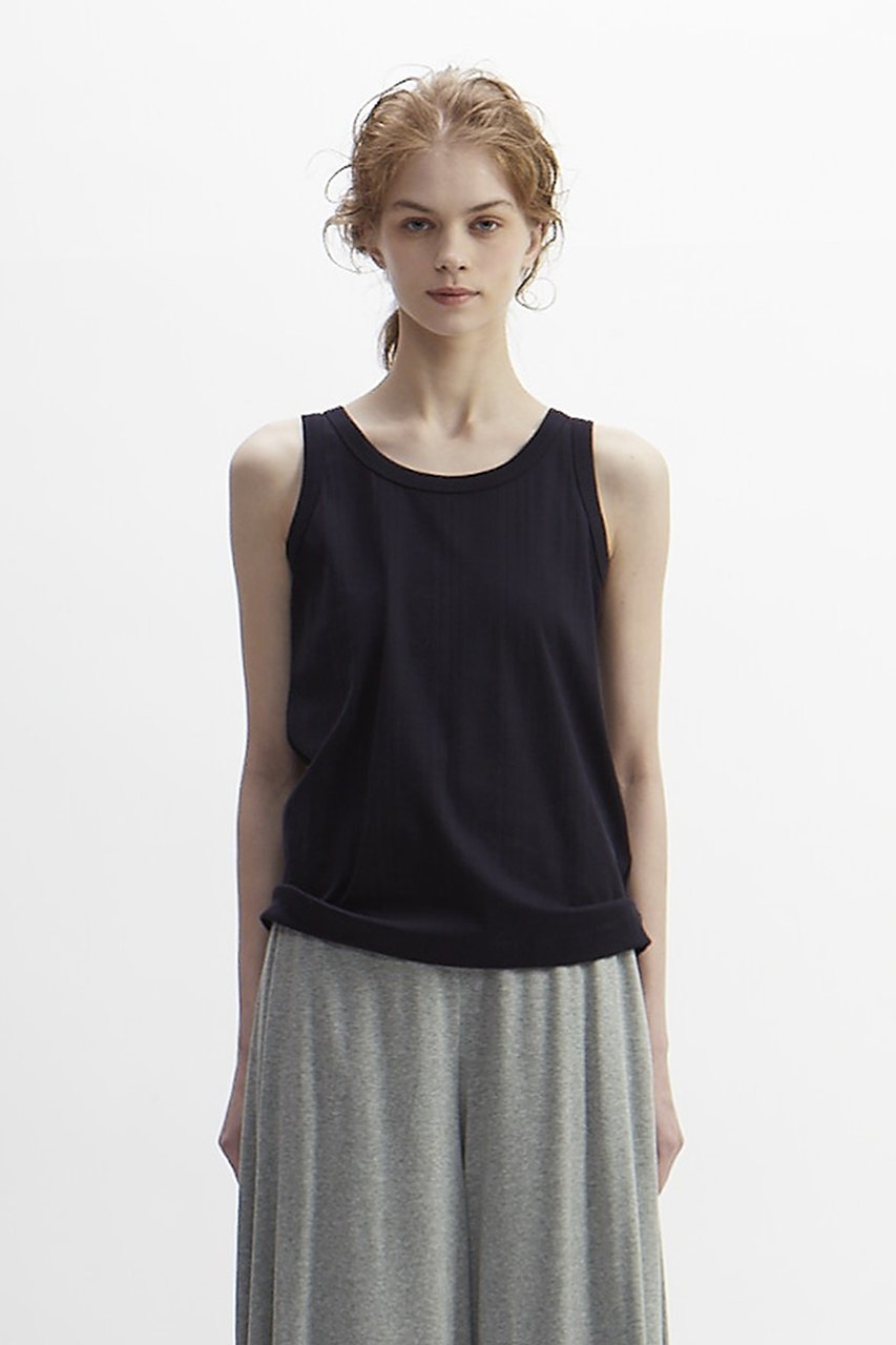 【プレインピープル/PLAIN PEOPLE】のリブノースリーブプルオーバー 大人の最旬トレンドファッション＆コーディネート founy(ファウニー) 　ファッション　Fashion　レディースファッション　Fashion for Women　トップス・カットソー　Cut & Sew Tops　キャミソール&ノースリーブ　Camisoles & Sleeveless Tops　シャツ・ブラウス・オフィスカジュアル　Elegant Blouses & Button-Ups　ロングTシャツ・Tシャツ　Longline T-Shirts & Tees　カジュアルプルオーバー・ニットトップス　Pullovers & Knit Tops / Casual Pullovers　カットソー・ベーシックTシャツ　Cut-and-Sewn Tops / Stretch Tees & Basics　インナー　Innerwear　キャミソール　Camisole, Spaghetti Strap Top　シンプル　Simple, Minimal　ジャケット　Jacket, Outerwear　タンク　Tank Top, Sleeveless Top　ランダム　Random, Irregular　 other-1|ID: prp329100003971392 ipo3291000000037008286