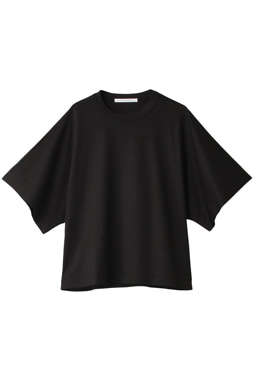 【プレインピープル/PLAIN PEOPLE】のアリオリティスムースTシャツ インテリア・キッズ・メンズ・レディースファッション・服の通販 founy(ファニー) 　ファッション　Fashion　レディースファッション　Fashion for Women　トップス・カットソー　Cut & Sew Tops　シャツ・ブラウス・オフィスカジュアル　Elegant Blouses & Button-Ups　ロングTシャツ・Tシャツ　Longline T-Shirts & Tees　カットソー・ベーシックTシャツ　Cut-and-Sewn Tops / Stretch Tees & Basics　カットソー　Cut and Sewn Top　ショート　Short, Short Length　シンプル　Simple, Minimal　スリーブ　Sleeve, Long Sleeve / Short Sleeve　ドレープ　Drape, Draping Fabric　ベーシック　Basic, Essential　エレガント 上品　Elegant　ブラック|ID: prp329100003971395 ipo3291000000032926899