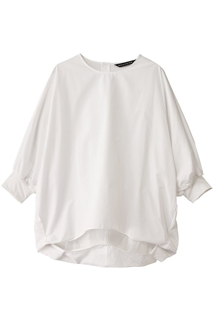 【ミズイロ インド/mizuiro ind】のboat neck cocoon P/O プルオーバー インテリア・キッズ・メンズ・レディースファッション・服の通販 founy(ファニー) https://founy.com/ ファッション Fashion レディースファッション Fashion for Women トップス・カットソー Cut & Sew Tops シャツ・ブラウス・オフィスカジュアル Elegant Blouses & Button-Ups カジュアルプルオーバー・ニットトップス Pullovers & Knit Tops / Casual Pullovers ショート Short, Short Length シンプル Simple, Minimal スリーブ Sleeve, Long Sleeve / Short Sleeve デニム Denim, Jeans Material バランス Balance, Style Balance フォルム Silhouette, Form リラックス Relax, Relaxed Fit 切替 Switching, Contrast Panel |ID: prp329100003971409 ipo3291000000032807036