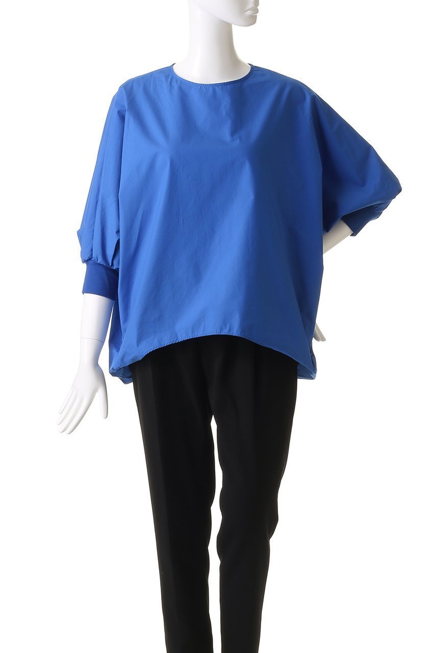 【ミズイロ インド/mizuiro ind】のboat neck cocoon P/O プルオーバー 人気、トレンドファッション・服の通販 founy(ファニー) 　ファッション　Fashion　レディースファッション　Fashion for Women　トップス・カットソー　Cut & Sew Tops　シャツ・ブラウス・オフィスカジュアル　Elegant Blouses & Button-Ups　カジュアルプルオーバー・ニットトップス　Pullovers & Knit Tops / Casual Pullovers　ショート　Short, Short Length　シンプル　Simple, Minimal　スリーブ　Sleeve, Long Sleeve / Short Sleeve　デニム　Denim, Jeans Material　バランス　Balance, Style Balance　フォルム　Silhouette, Form　リラックス　Relax, Relaxed Fit　切替　Switching, Contrast Panel　other-2|ID: prp329100003971409 ipo3291000000032807042
