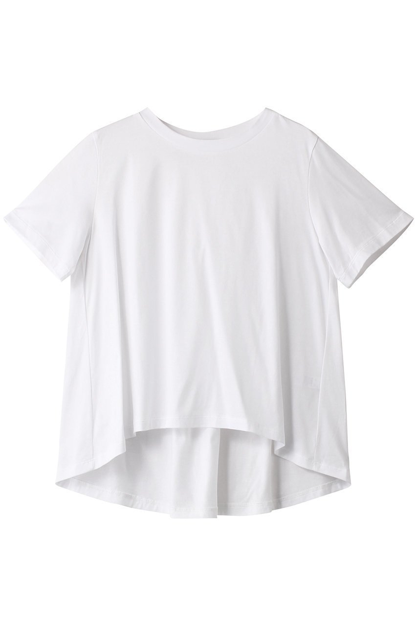 【ミズイロ インド/mizuiro ind】のcrew neck flare T Tシャツ インテリア・キッズ・メンズ・レディースファッション・服の通販 founy(ファニー) 　ファッション　Fashion　レディースファッション　WOMEN　トップス・カットソー　Tops/Tshirt　シャツ/ブラウス　Shirts/Blouses　ロング / Tシャツ　T-Shirts　カットソー　Cut and Sewn　ショート　Short　スリーブ　Sleeve　ハーフ　Half　フェミニン　Feminine　フレア　Flare　ベーシック　Basic　定番　Standard　off white|ID: prp329100003971411 ipo3291000000026342115