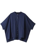 【ミズイロ インド/mizuiro ind】のstand collar wide shirt シャツ blue|ID:prp329100003971413