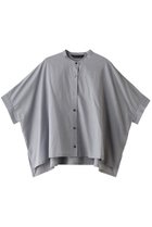 【ミズイロ インド/mizuiro ind】のstand collar wide shirt シャツ gray|ID:prp329100003971413