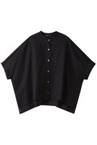 【ミズイロ インド/mizuiro ind】のstand collar wide shirt シャツ navy|ID:prp329100003971413