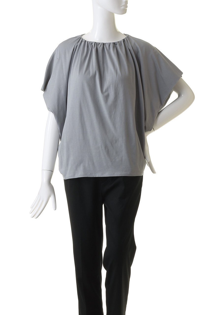 【ミズイロ インド/mizuiro ind】のneck gathered P/O プルオーバー 人気、トレンドファッション・服の通販 founy(ファニー) 　ファッション　Fashion　レディースファッション　WOMEN　トップス・カットソー　Tops/Tshirt　シャツ/ブラウス　Shirts/Blouses　プルオーバー　Pullover　ギャザー　Gather　ショート　Short　スリーブ　Sleeve　定番　Standard　other-2|ID: prp329100003971414 ipo3291000000031671241