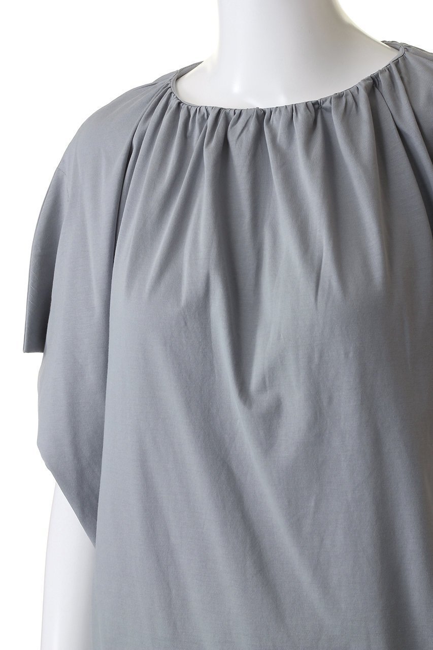 【ミズイロ インド/mizuiro ind】のneck gathered P/O プルオーバー 人気、トレンドファッション・服の通販 founy(ファニー) 　ファッション　Fashion　レディースファッション　WOMEN　トップス・カットソー　Tops/Tshirt　シャツ/ブラウス　Shirts/Blouses　プルオーバー　Pullover　ギャザー　Gather　ショート　Short　スリーブ　Sleeve　定番　Standard　other-5|ID: prp329100003971414 ipo3291000000031671244