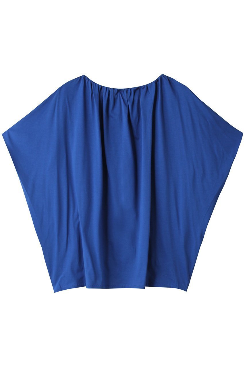 【ミズイロ インド/mizuiro ind】のneck gathered P/O プルオーバー インテリア・キッズ・メンズ・レディースファッション・服の通販 founy(ファニー) 　ファッション　Fashion　レディースファッション　Fashion for Women　トップス・カットソー　Cut & Sew Tops　シャツ・ブラウス・オフィスカジュアル　Elegant Blouses & Button-Ups　カジュアルプルオーバー・ニットトップス　Pullovers & Knit Tops / Casual Pullovers　ギャザー　Gathered, Ruffled　ショート　Short, Short Length　スリーブ　Sleeve, Long Sleeve / Short Sleeve　定番　Standard, Basic Item　blue|ID: prp329100003971414 ipo3291000000032909882