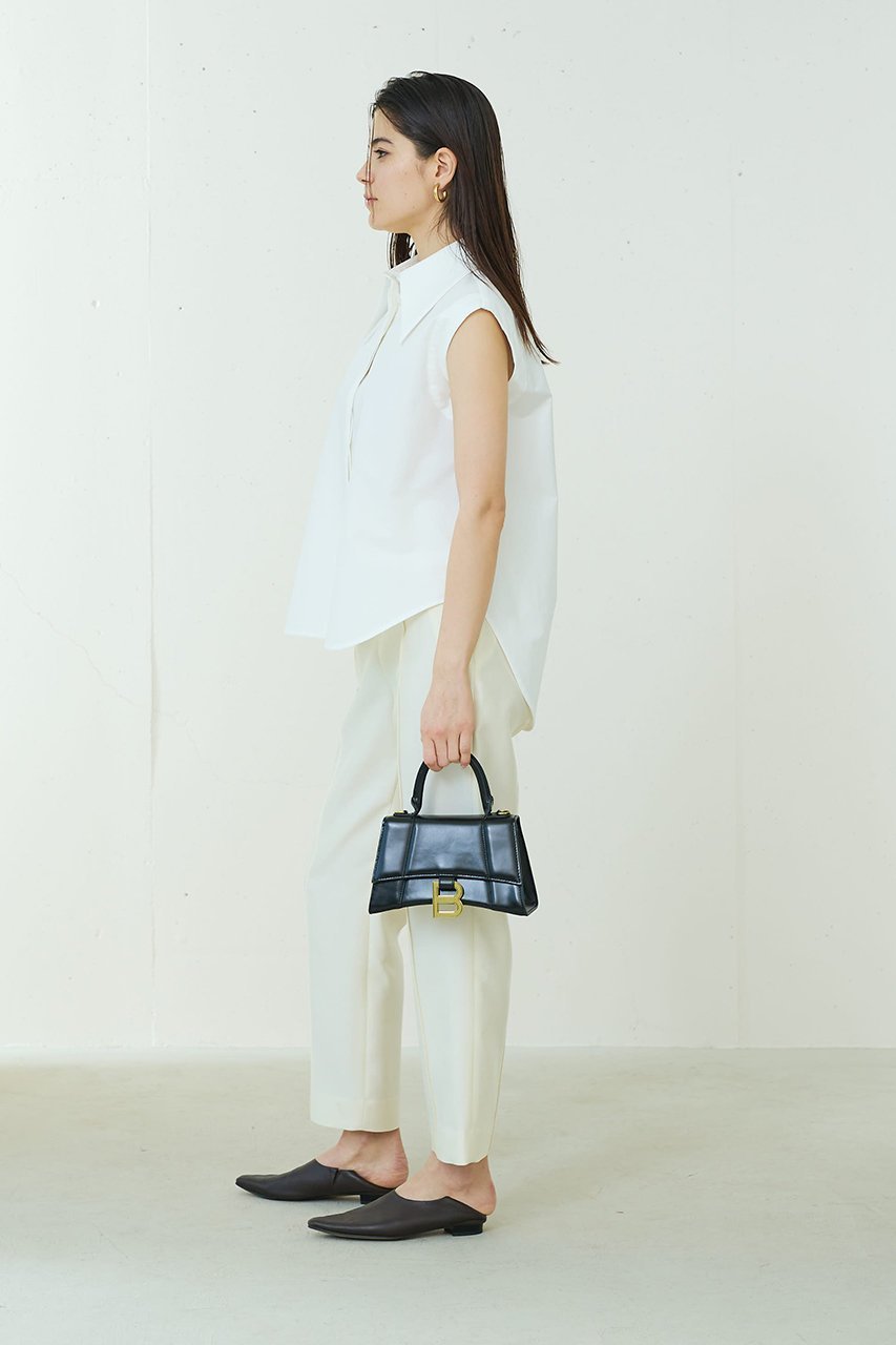 【ジェイドット/j.】のタイプライターコットンノースリーブブラウス 人気、トレンドファッション・服の通販 founy(ファニー) 　ファッション　Fashion　レディースファッション　WOMEN　トップス・カットソー　Tops/Tshirt　キャミソール / ノースリーブ　No Sleeves　シャツ/ブラウス　Shirts/Blouses　なめらか　Smooth　タイプライター　Typewriter　ノースリーブ　No Sleeve　フォーマル　Formal　other-8|ID: prp329100003971441 ipo3291000000031455275