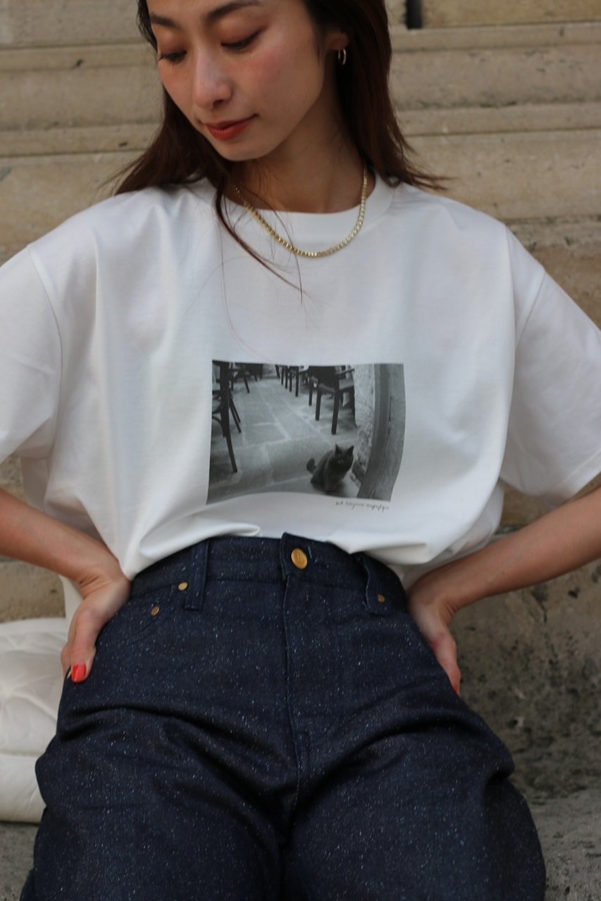 【アロー/aLORS】の【ELLE SHOP 限定】(Le chat)est toujours magnifique 人気、トレンドファッション・服の通販 founy(ファニー) 　ファッション　Fashion　レディースファッション　WOMEN　トップス・カットソー　Tops/Tshirt　シャツ/ブラウス　Shirts/Blouses　ロング / Tシャツ　T-Shirts　カットソー　Cut and Sewn　帽子　Hats　ショート　Short　スペシャル　Special　スリーブ　Sleeve　猫　Cat　フランス　France　プリント　Print　other-8|ID: prp329100003972578 ipo3291000000031454858