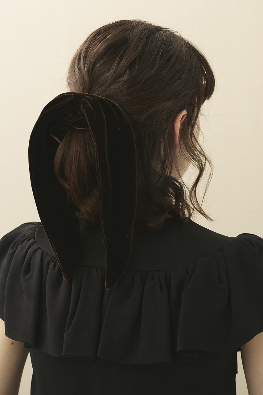 【アレクサンドル ドゥ パリ/ALEXANDRE DE PARIS】のシュシュ 人気、トレンドファッション・服の通販 founy(ファニー) 　ファッション　Fashion　レディースファッション　Fashion for Women　シュシュ&ヘアアクセ/ヘアアレンジ　Scrunchies & Hair Accessories　アクセサリー　Fashion Accessories　ベロア　Velour, Soft Velvet　リボン　Ribbon, Bow　other-3|ID: prp329100003972590 ipo3291000000034220133