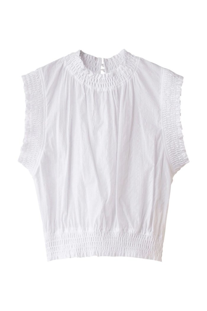 【アルアバイル/allureville】のシャーリングプルオーバー インテリア・キッズ・メンズ・レディースファッション・服の通販 founy(ファニー) https://founy.com/ ファッション Fashion レディースファッション Fashion for Women トップス・カットソー Cut & Sew Tops シャツ・ブラウス・オフィスカジュアル Elegant Blouses & Button-Ups カジュアルプルオーバー・ニットトップス Pullovers & Knit Tops / Casual Pullovers サマー Summer, Summer Style シャーリング Shirring, Ruched ショート Short, Short Length スリーブ Sleeve, Long Sleeve / Short Sleeve ノースリーブ Sleeveless, No-Sleeve フェミニン Feminine, Girly |ID: prp329100003972613 ipo3291000000032908958