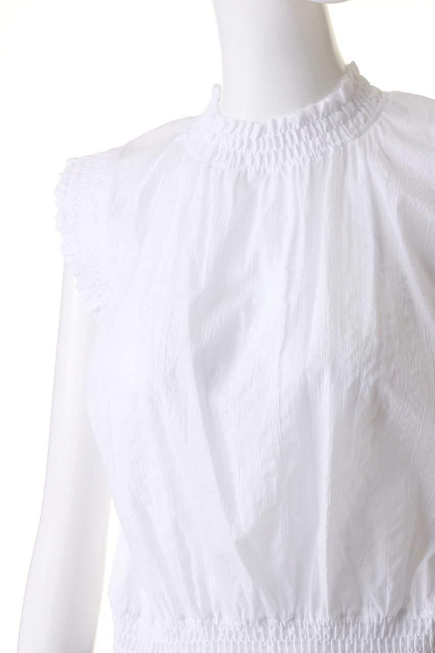 【アルアバイル/allureville】のシャーリングプルオーバー 人気、トレンドファッション・服の通販 founy(ファニー) 　ファッション　Fashion　レディースファッション　Fashion for Women　トップス・カットソー　Cut & Sew Tops　シャツ・ブラウス・オフィスカジュアル　Elegant Blouses & Button-Ups　カジュアルプルオーバー・ニットトップス　Pullovers & Knit Tops / Casual Pullovers　サマー　Summer, Summer Style　シャーリング　Shirring, Ruched　ショート　Short, Short Length　スリーブ　Sleeve, Long Sleeve / Short Sleeve　ノースリーブ　Sleeveless, No-Sleeve　フェミニン　Feminine, Girly　other-5|ID: prp329100003972613 ipo3291000000032908978