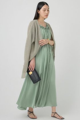 【カオス/Chaos】 ジェーンワンピース人気、トレンドファッション・服の通販 founy(ファニー) ファッション Fashion レディースファッション Ladies' Fashion Online ワンピース Dress チュニック Tunic ギャザー Gather サテン Satin チュニック Tunic ドレープ Drape リボン Ribbon ロング Long |ID:prp329100003972637