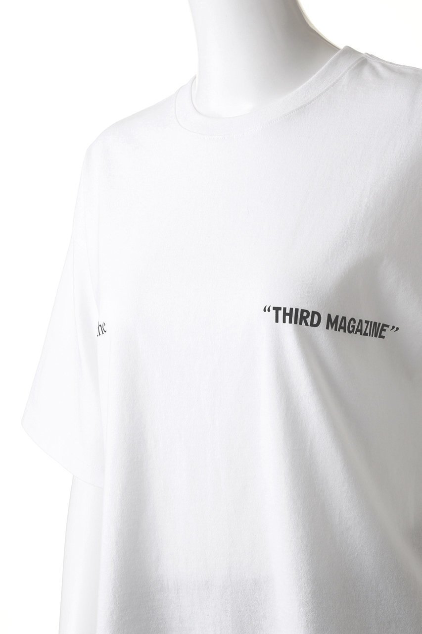 【サードマガジン/THIRD MAGAZINE】の【ELLE SHOP限定】サイドスリットTシャツ 人気、トレンドファッション・服の通販 founy(ファニー) 　ファッション　Fashion　レディースファッション　Fashion for Women　トップス・カットソー　Cut & Sew Tops　シャツ・ブラウス・オフィスカジュアル　Elegant Blouses & Button-Ups　ロングTシャツ・Tシャツ　Longline T-Shirts & Tees　カットソー・ベーシックTシャツ　Cut-and-Sewn Tops / Stretch Tees & Basics　ショート　Short, Short Length　ジャケット　Jacket, Outerwear　スリット　Slit, Slit Detail　スリーブ　Sleeve, Long Sleeve / Short Sleeve　デニム　Denim, Jeans Material　トレンド　Trend, Trending Now　プリーツ　Pleats, Pleated　other-5|ID: prp329100003973795 ipo3291000000032895637