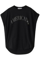 【アメリカーナ/Americana】の【ELLE SHOP 15th限定】ベルギーリネンロゴTシャツ ブラック|ID:prp329100003973797