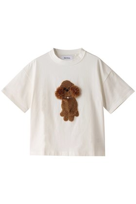 【ミュベール/MUVEIL】 【TSUKUTTE】【ELLE SHOP 15th限定】トイプードルアップリケTシャツ人気、トレンドファッション・服の通販 founy(ファニー) ファッション Fashion レディースファッション WOMEN トップス・カットソー Tops/Tshirt シャツ/ブラウス Shirts/Blouses ロング / Tシャツ T-Shirts カットソー Cut and Sewn ショート Short スリーブ Sleeve バランス Balance パール Pearl エレガント 上品 Elegant |ID:prp329100003973805