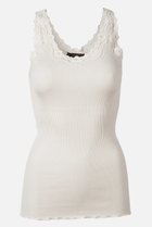 【ロサムンド/ROSEMUNDE】のレース付き タンクトップ シルクコットン ソフトパウダー|ID: prp329100003973879 ipo3291000000036984502