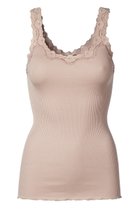 【ロサムンド/ROSEMUNDE】のレース付き タンクトップ シルクコットン ビンテージパウダー|ID: prp329100003973879 ipo3291000000036984511