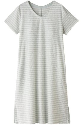 【キッドブルー/KID BLUE】 24スラブパイルボーダーワンピース人気、トレンドファッション・服の通販 founy(ファニー) ファッション Fashion レディースファッション Fashion for Women ワンピース Dresses パジャマ Pajamas, Sleepwear ビーチ Beach, Seaside ボーダー Border, Stripe リラックス Relax, Relaxed Fit 半袖 Short Sleeve, Half Sleeve 夏 Summer 春 Spring S/S・春夏 SS, Spring/Summer, Warm Season |ID:prp329100003973924