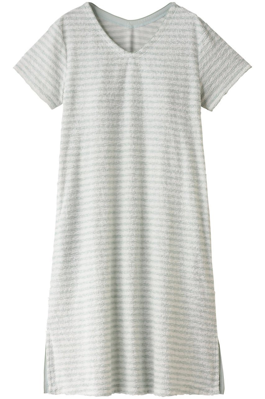 【キッドブルー/KID BLUE】の24スラブパイルボーダーワンピース 人気、トレンドファッション・服の通販 founy(ファニー) 　ファッション　Fashion　レディースファッション　Fashion for Women　ワンピース　Dresses　パジャマ　Pajamas, Sleepwear　ビーチ　Beach, Seaside　ボーダー　Border, Stripe　リラックス　Relax, Relaxed Fit　半袖　Short Sleeve, Half Sleeve　夏　Summer　春　Spring　S/S・春夏　SS, Spring/Summer, Warm Season　 other-1|ID: prp329100003973924 ipo3291000000032842461