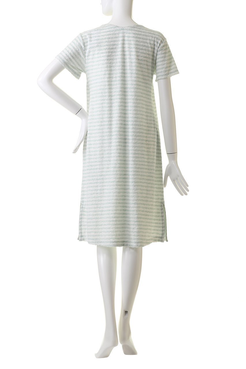 【キッドブルー/KID BLUE】の24スラブパイルボーダーワンピース 人気、トレンドファッション・服の通販 founy(ファニー) 　ファッション　Fashion　レディースファッション　Fashion for Women　ワンピース　Dresses　パジャマ　Pajamas, Sleepwear　ビーチ　Beach, Seaside　ボーダー　Border, Stripe　リラックス　Relax, Relaxed Fit　半袖　Short Sleeve, Half Sleeve　夏　Summer　春　Spring　S/S・春夏　SS, Spring/Summer, Warm Season　other-4|ID: prp329100003973924 ipo3291000000032842486