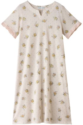 【キッドブルー/KID BLUE】 ワッフルブーケドットPtワンピース人気、トレンドファッション・服の通販 founy(ファニー) ファッション Fashion レディースファッション Fashion for Women ワンピース Dresses おすすめ Recommended / Our Picks セットアップ Set-Up, Coordinated Outfit パジャマ Pajamas, Sleepwear フェミニン Feminine, Girly フリル Frill, Ruffle プリント Print, Printed Pattern リラックス Relax, Relaxed Fit ワッフル Waffle, Waffle Knit 夏 Summer 春 Spring S/S・春夏 SS, Spring/Summer, Warm Season |ID:prp329100003973927