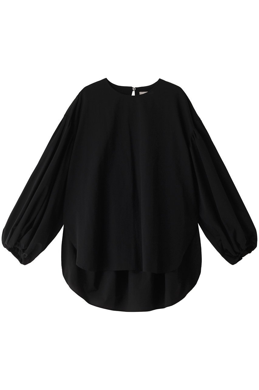 【ル フィル/LE PHIL】のクールドットブロードブラウス インテリア・キッズ・メンズ・レディースファッション・服の通販 founy(ファニー) 　ファッション　Fashion　レディースファッション　Fashion for Women　トップス・カットソー　Cut & Sew Tops　シャツ・ブラウス・オフィスカジュアル　Elegant Blouses & Button-Ups　ギャザー　Gathered, Ruffled　シンプル　Simple, Minimal　ストレッチ　Stretch, Stretchy Fabric　スリーブ　Sleeve, Long Sleeve / Short Sleeve　ロング　Long, Long-Length　ブラック|ID: prp329100003973935 ipo3291000000036221439