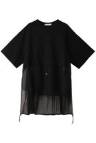 【ヒューエルミュージアム/hueLe Museum】の【STUMBLY】ミックスファブリックコンビTシャツ 人気、トレンドファッション・服の通販 founy(ファニー) ファッション Fashion レディースファッション Fashion for Women トップス・カットソー Cut & Sew Tops シャツ・ブラウス・オフィスカジュアル Elegant Blouses & Button-Ups ロングTシャツ・Tシャツ Longline T-Shirts & Tees カットソー・ベーシックTシャツ Cut-and-Sewn Tops / Stretch Tees & Basics ショート Short, Short Length スリーブ Sleeve, Long Sleeve / Short Sleeve ハーフ Half, Half-Length thumbnail ブラック|ID: prp329100003975052 ipo3291000000032936215