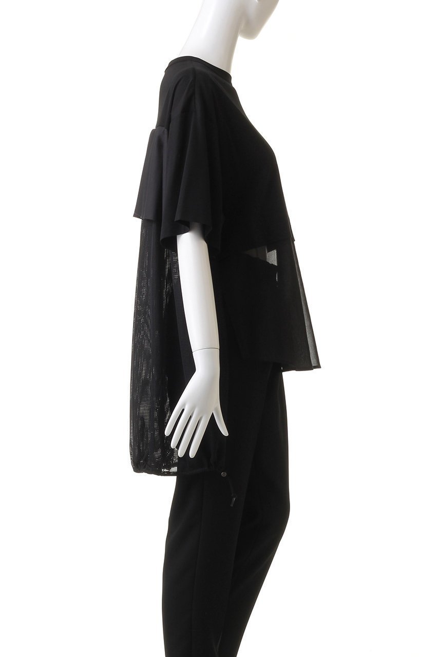 【ヒューエルミュージアム/hueLe Museum】の【STUMBLY】ミックスファブリックコンビTシャツ 人気、トレンドファッション・服の通販 founy(ファニー) 　ファッション　Fashion　レディースファッション　Fashion for Women　トップス・カットソー　Cut & Sew Tops　シャツ・ブラウス・オフィスカジュアル　Elegant Blouses & Button-Ups　ロングTシャツ・Tシャツ　Longline T-Shirts & Tees　カットソー・ベーシックTシャツ　Cut-and-Sewn Tops / Stretch Tees & Basics　ショート　Short, Short Length　スリーブ　Sleeve, Long Sleeve / Short Sleeve　ハーフ　Half, Half-Length　other-3|ID: prp329100003975052 ipo3291000000036813941