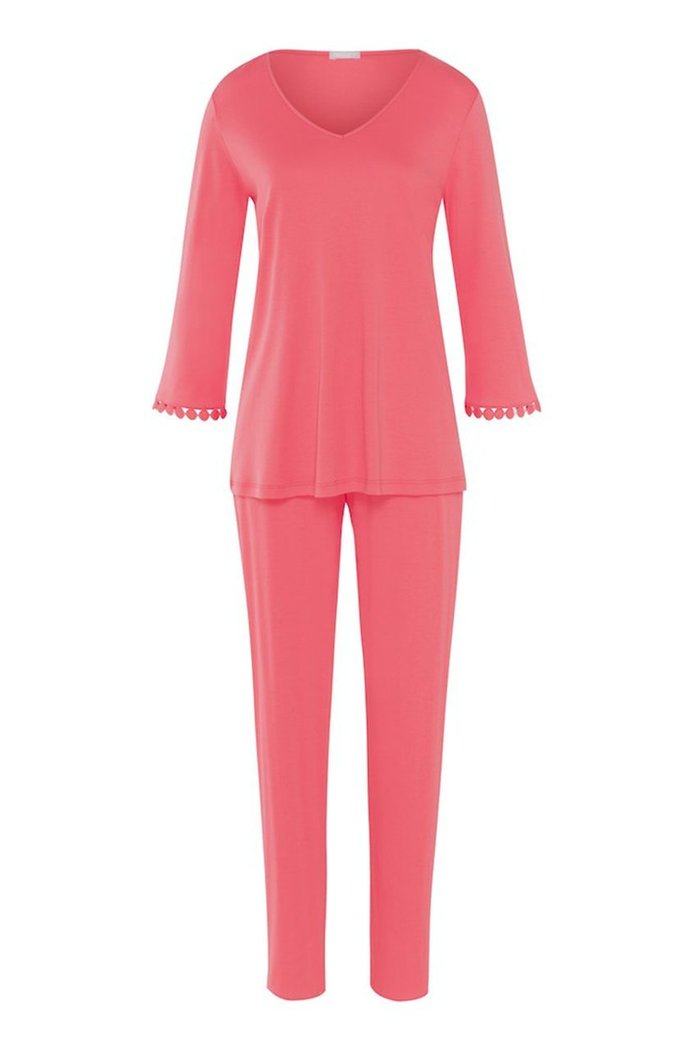 【ハンロ/HANRO / GOODS】のパジャマ(Vネック) インテリア・キッズ・メンズ・レディースファッション・服の通販 founy(ファニー) https://founy.com/ なめらか Smooth, Silky Texture シンプル Simple, Minimal ドット Polka Dot, Dot Pattern パジャマ Pajamas, Sleepwear フェミニン Feminine, Girly レース Lace, Lace Fabric |ID: prp329100003975089 ipo3291000000032842549