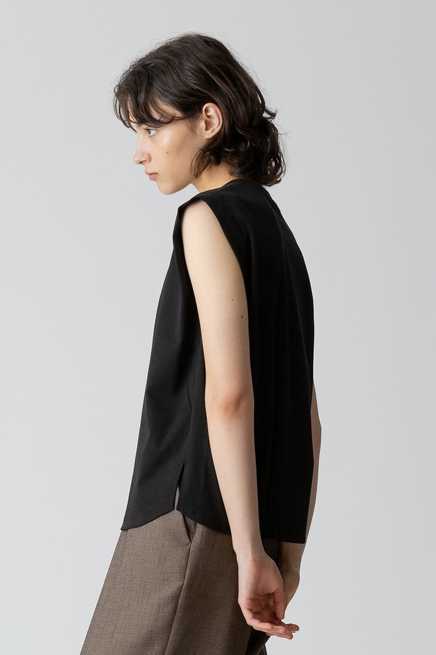 【アルアバイル/allureville】の強撚天竺タックトップス 人気、トレンドファッション・服の通販 founy(ファニー) 　ファッション　Fashion　レディースファッション　Fashion for Women　トップス・カットソー　Cut & Sew Tops　シャツ・ブラウス・オフィスカジュアル　Elegant Blouses & Button-Ups　ロングTシャツ・Tシャツ　Longline T-Shirts & Tees　カットソー・ベーシックTシャツ　Cut-and-Sewn Tops / Stretch Tees & Basics　おすすめ　Recommended / Our Picks　ショート　Short, Short Length　シンプル　Simple, Minimal　スリーブ　Sleeve, Long Sleeve / Short Sleeve　フレンチ　French, French Style　夏　Summer　other-7|ID: prp329100003976674 ipo3291000000032931322
