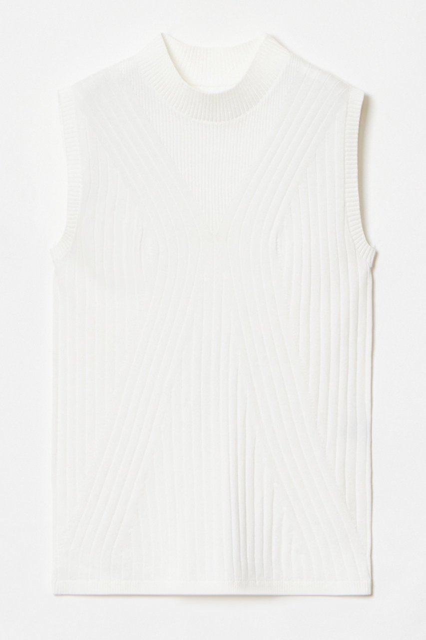 【アルアバイル/allureville】の【LOULOU WILLOUGHBY】リブキリカエモックネックプルオーバー 人気、トレンドファッション・服の通販 founy(ファニー) ファッション Fashion レディースファッション Fashion for Women トップス・カットソー Cut & Sew Tops ニット Knit Tops & Sweaters カジュアルプルオーバー・ニットトップス Pullovers & Knit Tops / Casual Pullovers ノースリーブ Sleeveless, No-Sleeve ワイド Wide, Wide Fit 再入荷 Restock / Back in Stock other-1|ID: prp329100003976691 ipo3291000000035055047