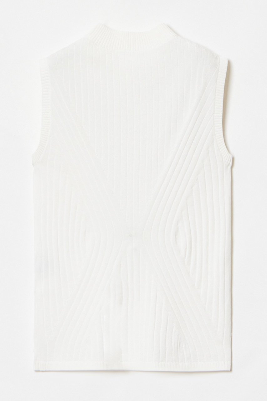 【アルアバイル/allureville】の【LOULOU WILLOUGHBY】リブキリカエモックネックプルオーバー 人気、トレンドファッション・服の通販 founy(ファニー) ファッション Fashion レディースファッション Fashion for Women トップス・カットソー Cut & Sew Tops ニット Knit Tops & Sweaters カジュアルプルオーバー・ニットトップス Pullovers & Knit Tops / Casual Pullovers ノースリーブ Sleeveless, No-Sleeve ワイド Wide, Wide Fit 再入荷 Restock / Back in Stock other-2|ID: prp329100003976691 ipo3291000000035055049