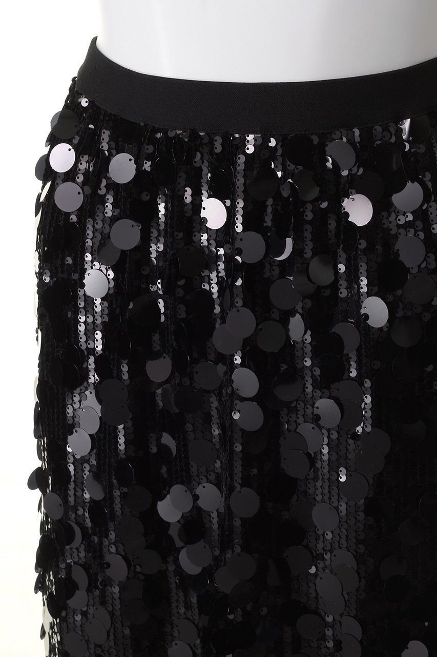 【マリリンムーン/MARILYN MOON】のコントラストシャインスパングルスカート 人気、トレンドファッション・服の通販 founy(ファニー) 　ファッション　Fashion　レディースファッション　Fashion for Women　スカート　Skirts　ロングスカート　Long Skirts / Maxi & Midi Skirts　シンプル　Simple, Minimal　ストレッチ　Stretch, Stretchy Fabric　スパンコール　Sequins, Sequin Embellishment　ボトム　Bottoms, Lower Wear　メッシュ　Mesh, Net Fabric　ロング　Long, Long-Length　other-5|ID: prp329100003976694 ipo3291000000035509523