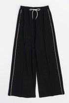 【メゾンスペシャル/MAISON SPECIAL】のSide Line Pique Knitting Wide Pants/サイドラインカノコワイドパンツ BLK(ブラック)|ID: prp329100003977812 ipo3291000000032820281