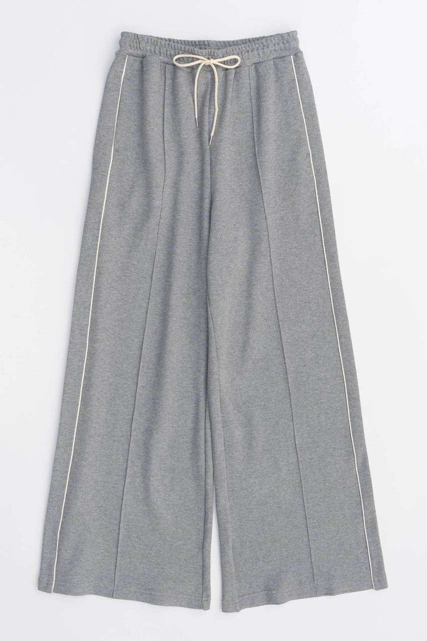 【メゾンスペシャル/MAISON SPECIAL】のSide Line Pique Knitting Wide Pants/サイドラインカノコワイドパンツ インテリア・キッズ・メンズ・レディースファッション・服の通販 founy(ファニー) 　ファッション　Fashion　レディースファッション　Fashion for Women　パンツ　Pants & Trousers　ストレート　Straight, Straight Cut　スポーティ　Sporty, Casual Athletic　ワイド　Wide, Wide Fit　夏　Summer　鹿の子　Piqué, Kanoko Fabric　GRY(グレー)|ID: prp329100003977812 ipo3291000000032820283