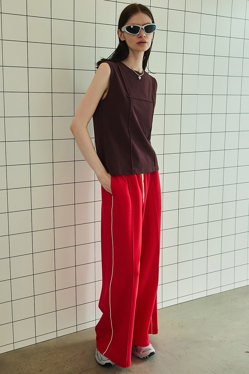 【メゾンスペシャル/MAISON SPECIAL】のSide Line Pique Knitting Wide Pants/サイドラインカノコワイドパンツ 人気、トレンドファッション・服の通販 founy(ファニー) 　ファッション　Fashion　レディースファッション　Fashion for Women　パンツ　Pants & Trousers　ストレート　Straight, Straight Cut　スポーティ　Sporty, Casual Athletic　ワイド　Wide, Wide Fit　夏　Summer　鹿の子　Piqué, Kanoko Fabric　other-6|ID: prp329100003977812 ipo3291000000032820290