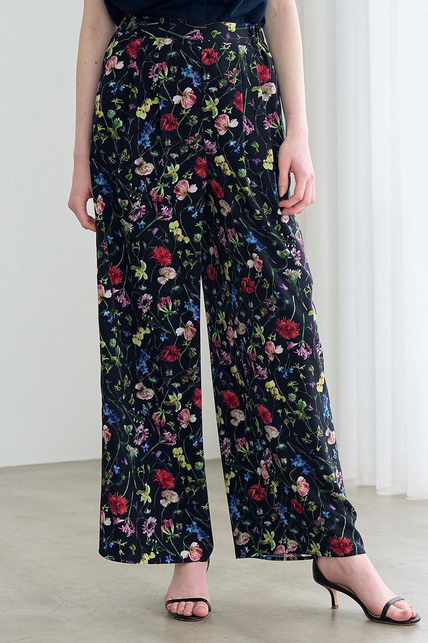 【アナイ/ANAYI】のボタニカルデシンプリントワイドパンツ 人気、トレンドファッション・服の通販 founy(ファニー) 　ファッション　Fashion　レディースファッション　WOMEN　パンツ　Pants　フラワー　Flower　プリント　Print　リラックス　Relax　エレガント 上品　Elegant　other-4|ID: prp329100003980898 ipo3291000000031454193