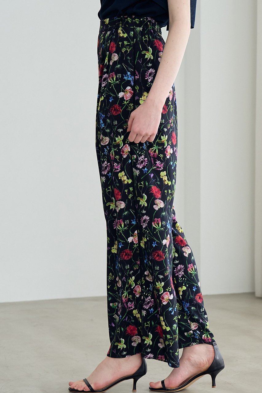 【アナイ/ANAYI】のボタニカルデシンプリントワイドパンツ 人気、トレンドファッション・服の通販 founy(ファニー) 　ファッション　Fashion　レディースファッション　WOMEN　パンツ　Pants　フラワー　Flower　プリント　Print　リラックス　Relax　エレガント 上品　Elegant　other-5|ID: prp329100003980898 ipo3291000000031454194