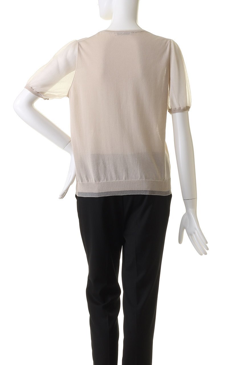 【アナイ/ANAYI】のシアースリーブ7クループルオーバー 人気、トレンドファッション・服の通販 founy(ファニー) 　ファッション　Fashion　レディースファッション　Fashion for Women　トップス・カットソー　Cut & Sew Tops　ニット　Knit Tops & Sweaters　カジュアルプルオーバー・ニットトップス　Pullovers & Knit Tops / Casual Pullovers　おすすめ　Recommended / Our Picks　other-4|ID: prp329100003980954 ipo3291000000032945663