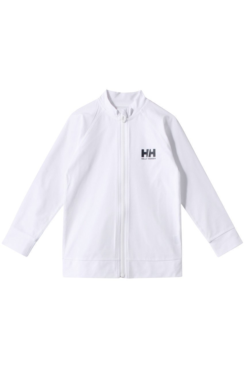 【ヘリーハンセン/HELLY HANSEN / KIDS】の【KIDS】ロングスリーブ HH フルジップラッシュガード インテリア・キッズ・メンズ・レディースファッション・服の通販 founy(ファニー) 　ファッション　Fashion　キッズファッション　KIDS　なめらか　Smooth　スポーツ　Sports　スリーブ　Sleeve　ロング　Long　クリアホワイト|ID: prp329100003982310 ipo3291000000026275059