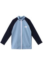 【ヘリーハンセン/HELLY HANSEN / KIDS】の【KIDS】ロングスリーブ HH フルジップラッシュガード ペールブルー×オーシャンネイビー|ID: prp329100003982310 ipo3291000000036191102