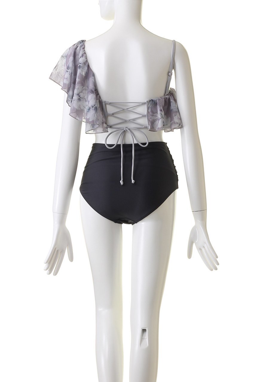 【レイール/Reir】のOil Flower×無地ワンショル 人気、トレンドファッション・服の通販 founy(ファニー) 　ファッション　Fashion　レディースファッション　Fashion for Women　水着　Swimwear　レディース水着・ビーチウェア　Swimwear & Beachwear　ショルダー　Shoulder, Shoulder Strap　ショーツ　Shorts, Short Pants　シンプル　Simple, Minimal　スポーツ　Sports, Activewear　フィット　Fit, Slim Fit　フェミニン　Feminine, Girly　フラワー　Flower, Floral　フリル　Frill, Ruffle　プリント　Print, Printed Pattern　ワンショル　One Shoulder, Asymmetrical　エレガント 上品　Elegant　水着　Swimsuit, Swimwear　無地　Plain, Solid Color　other-4|ID: prp329100003982316 ipo3291000000036110758