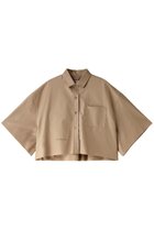 【サードマガジン/THIRD MAGAZINE】の撥水ボクシーシャツ 人気、トレンドファッション・服の通販 founy(ファニー) ファッション Fashion レディースファッション Fashion for Women トップス・カットソー Cut & Sew Tops シャツ・ブラウス・オフィスカジュアル Elegant Blouses & Button-Ups カットオフ Cut-Off Design ショート Short, Short Length スリーブ Sleeve, Long Sleeve / Short Sleeve バランス Balance, Style Balance リゾート Resort, Vacation Style ワイド Wide, Wide Fit thumbnail ベージュ|ID: prp329100003982338 ipo3291000000032904562