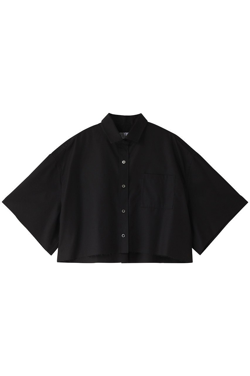 【サードマガジン/THIRD MAGAZINE】の撥水ボクシーシャツ インテリア・キッズ・メンズ・レディースファッション・服の通販 founy(ファニー) 　ファッション　Fashion　レディースファッション　Fashion for Women　トップス・カットソー　Cut & Sew Tops　シャツ・ブラウス・オフィスカジュアル　Elegant Blouses & Button-Ups　カットオフ　Cut-Off Design　ショート　Short, Short Length　スリーブ　Sleeve, Long Sleeve / Short Sleeve　バランス　Balance, Style Balance　リゾート　Resort, Vacation Style　ワイド　Wide, Wide Fit　ブラック|ID: prp329100003982338 ipo3291000000032904564