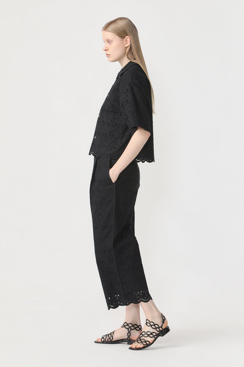 【デパリエ/DEPAREILLE】のコットンエンブロイダリーパンツ 人気、トレンドファッション・服の通販 founy(ファニー) 　ファッション　Fashion　レディースファッション　Fashion for Women　パンツ　Pants & Trousers　エレガント 上品　Elegant　クロップド　Cropped, Short Length　ファブリック　Fabric, Textile　夏　Summer　other-8|ID: prp329100003982349 ipo3291000000035811136