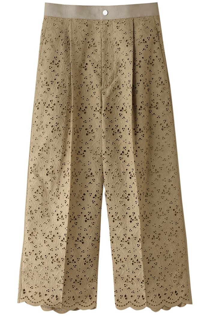 【デパリエ/DEPAREILLE】のコットンエンブロイダリーパンツ インテリア・キッズ・メンズ・レディースファッション・服の通販 founy(ファウニー) https://founy.com/ ファッション Fashion レディースファッション Fashion for Women パンツ Pants & Trousers エレガント 上品 Elegant クロップド Cropped, Short Length ファブリック Fabric, Textile 夏 Summer |ID: prp329100003982349 ipo3291000000036542350