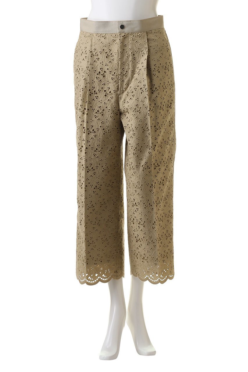 【デパリエ/DEPAREILLE】のコットンエンブロイダリーパンツ 人気、トレンドファッション・服の通販 founy(ファニー) 　ファッション　Fashion　レディースファッション　Fashion for Women　パンツ　Pants & Trousers　エレガント 上品　Elegant　クロップド　Cropped, Short Length　ファブリック　Fabric, Textile　夏　Summer　other-2|ID: prp329100003982349 ipo3291000000036542356